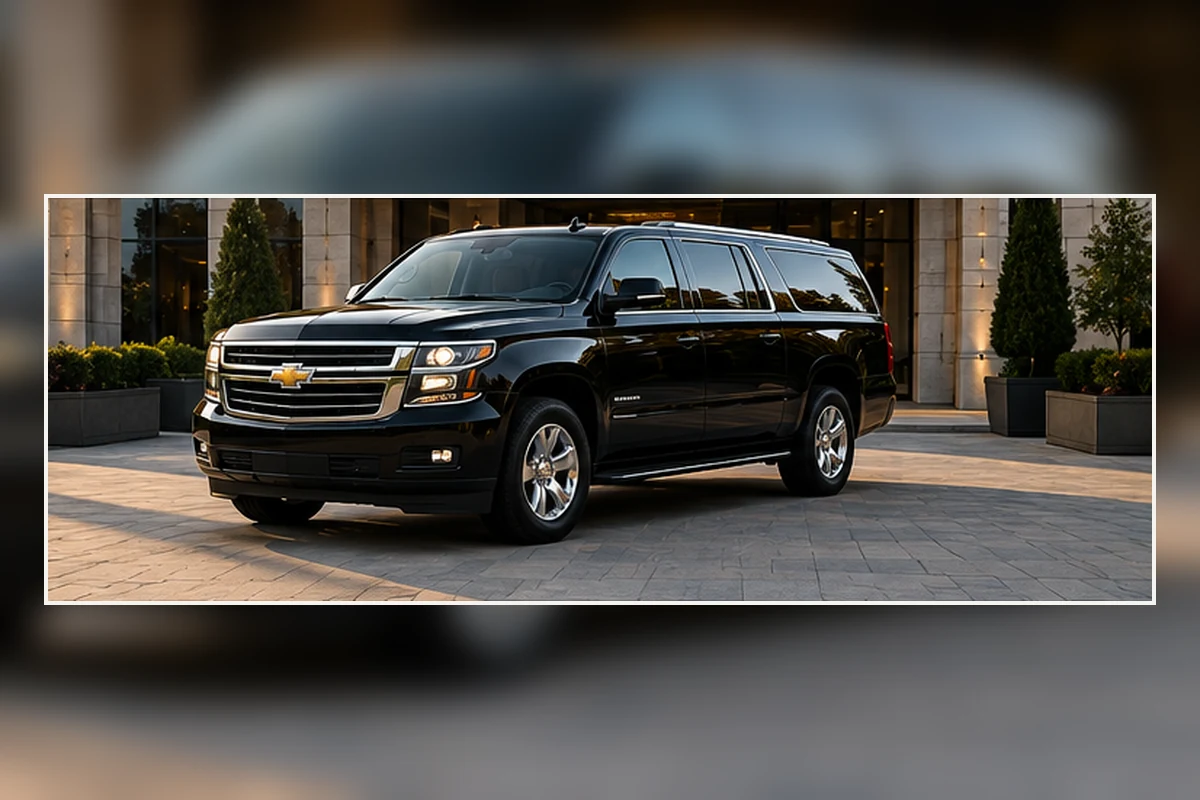 Black luxury SUV for Maple Ridge airport transportation